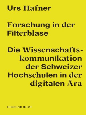 cover image of Forschung in der Filterblase